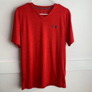 Under Armour Red Heatgear Short Sleeve Shirt